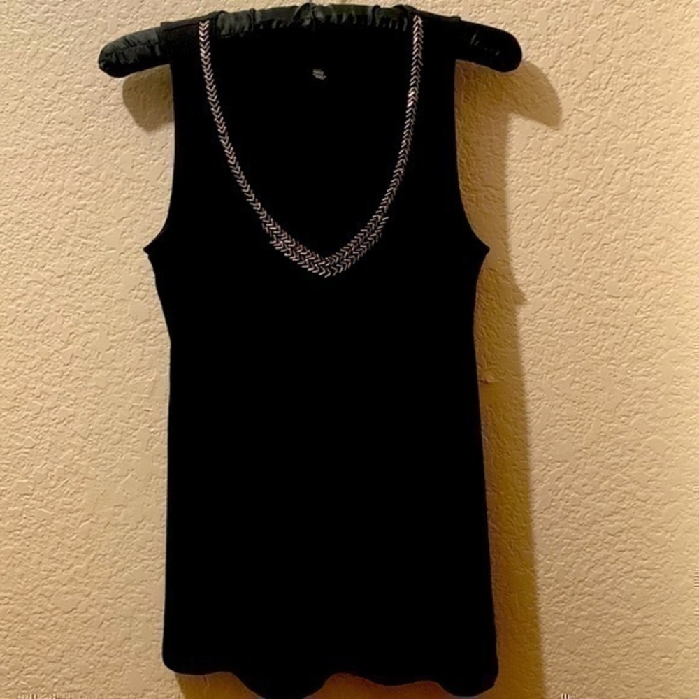 White House Black Market beaded tank top